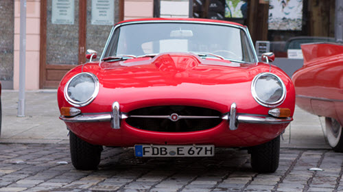 Jaguar E-Type oldtimer car