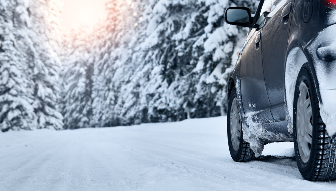 BMW Car In Winter